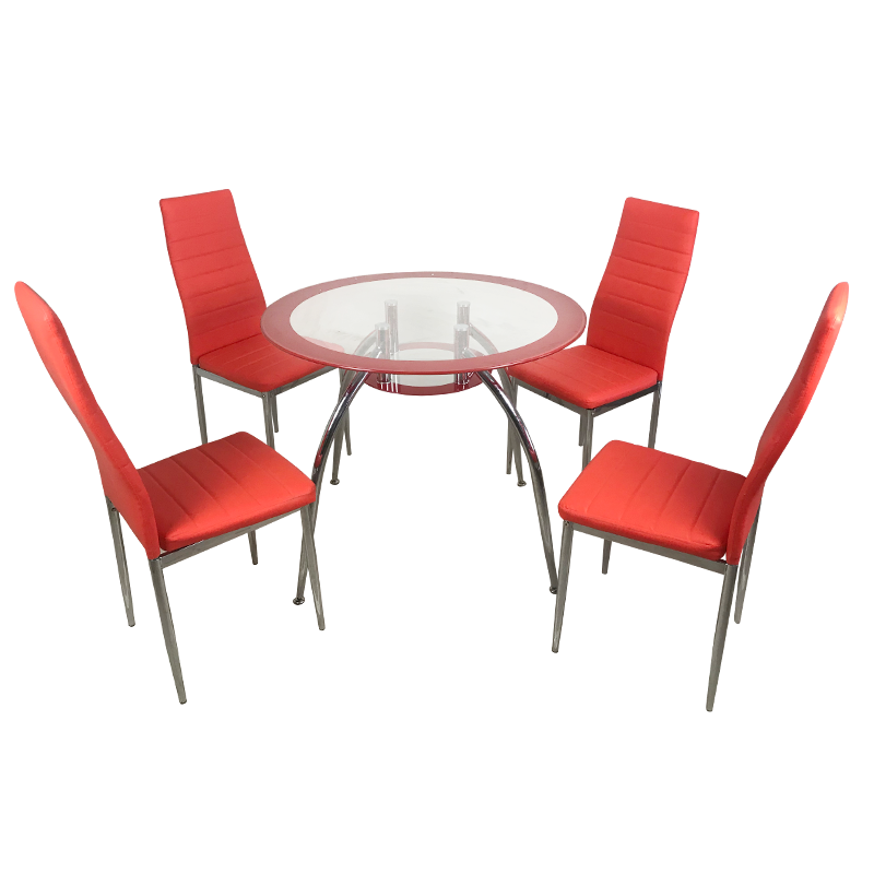 2000 dining set red 5pc