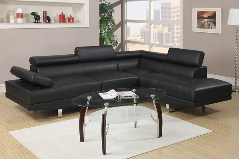 F7310 SECTIONAL SOFA BLACK