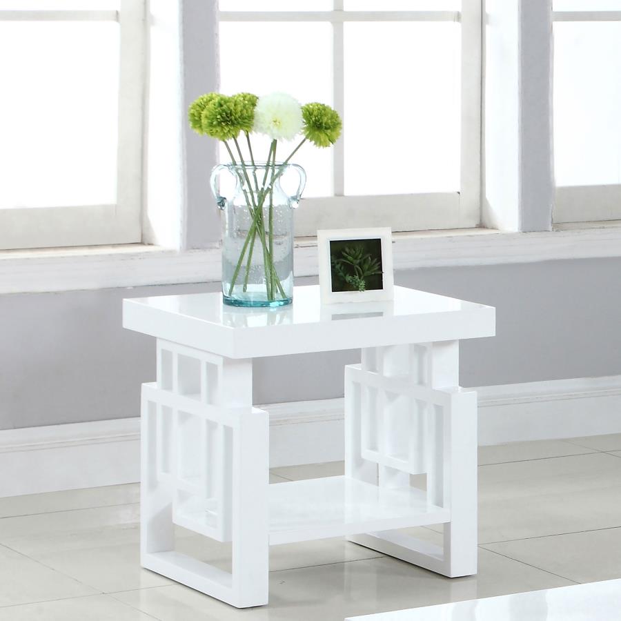 Schmitt Rectangular Side White High Gloss