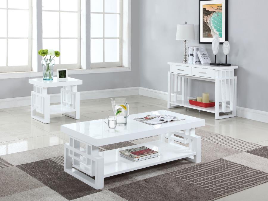 Schmitt Rectangular Side White High Gloss