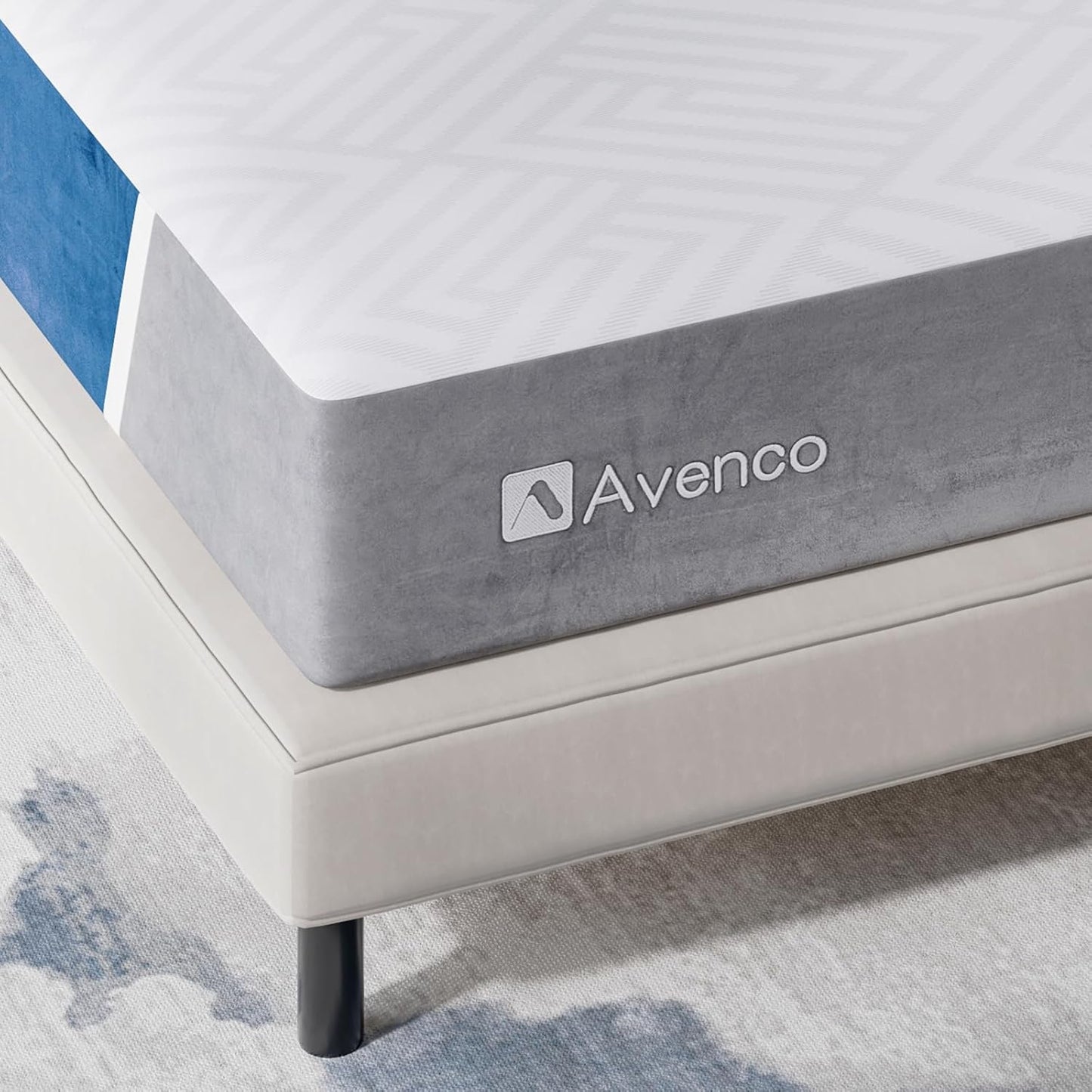 Avenco Size Mattress, 12 inch Mattress with Gel Memory Foam, Medium Firm, Mattress in a Box, Pressure Relief & Motion Isolation,
