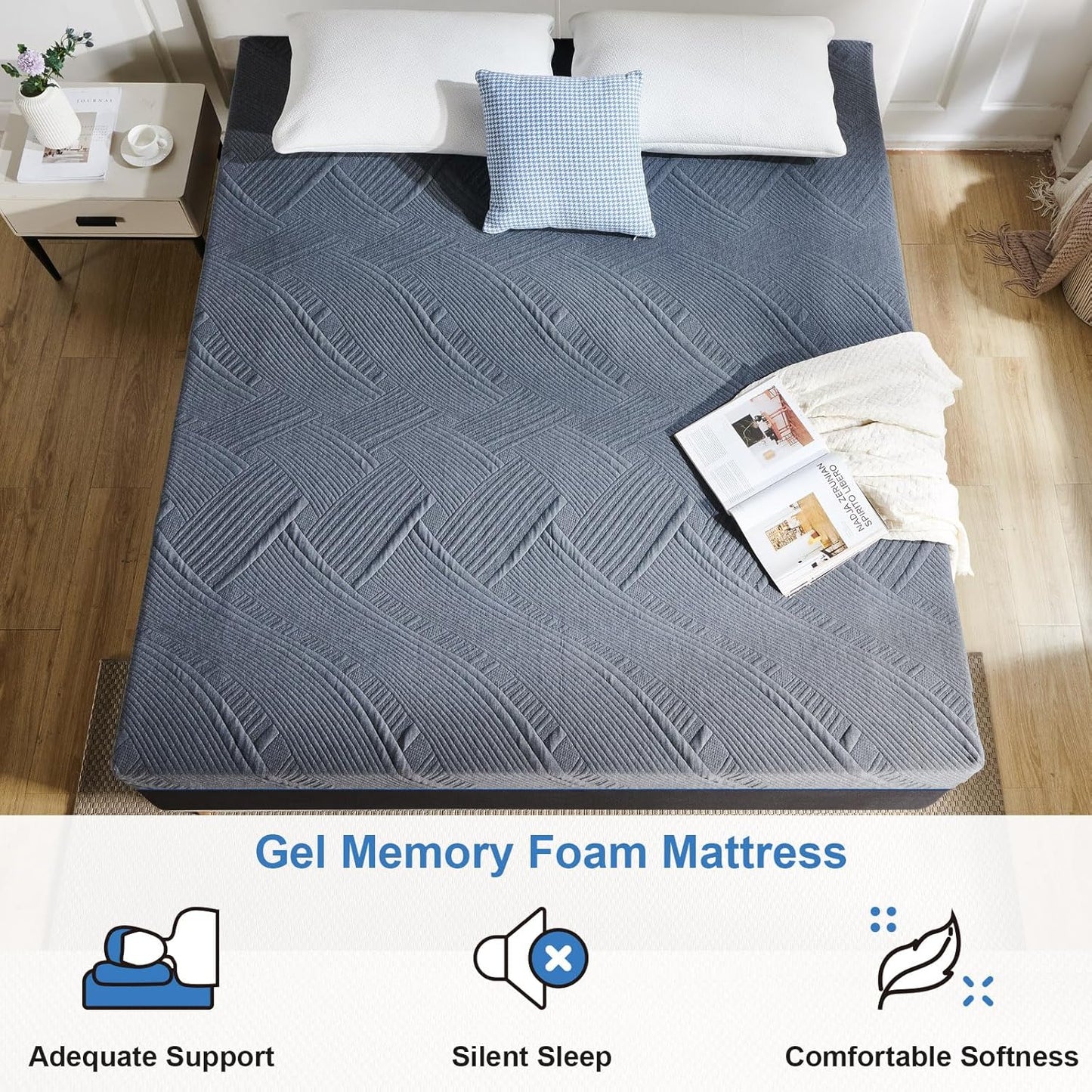 Mattress 12 Inch Gel Memory Foam Mattress