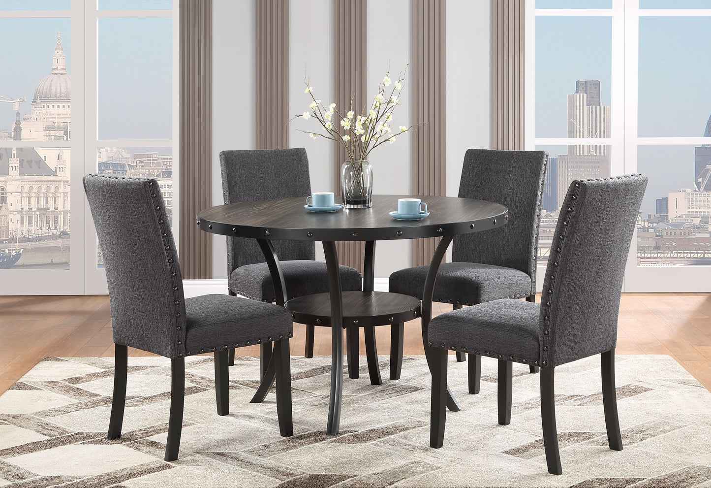 D1622DT +D1622DC Dining Set (5pcs)