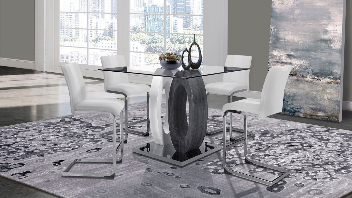 D1628 Bar Table + D915 Bar Stool Gray or White