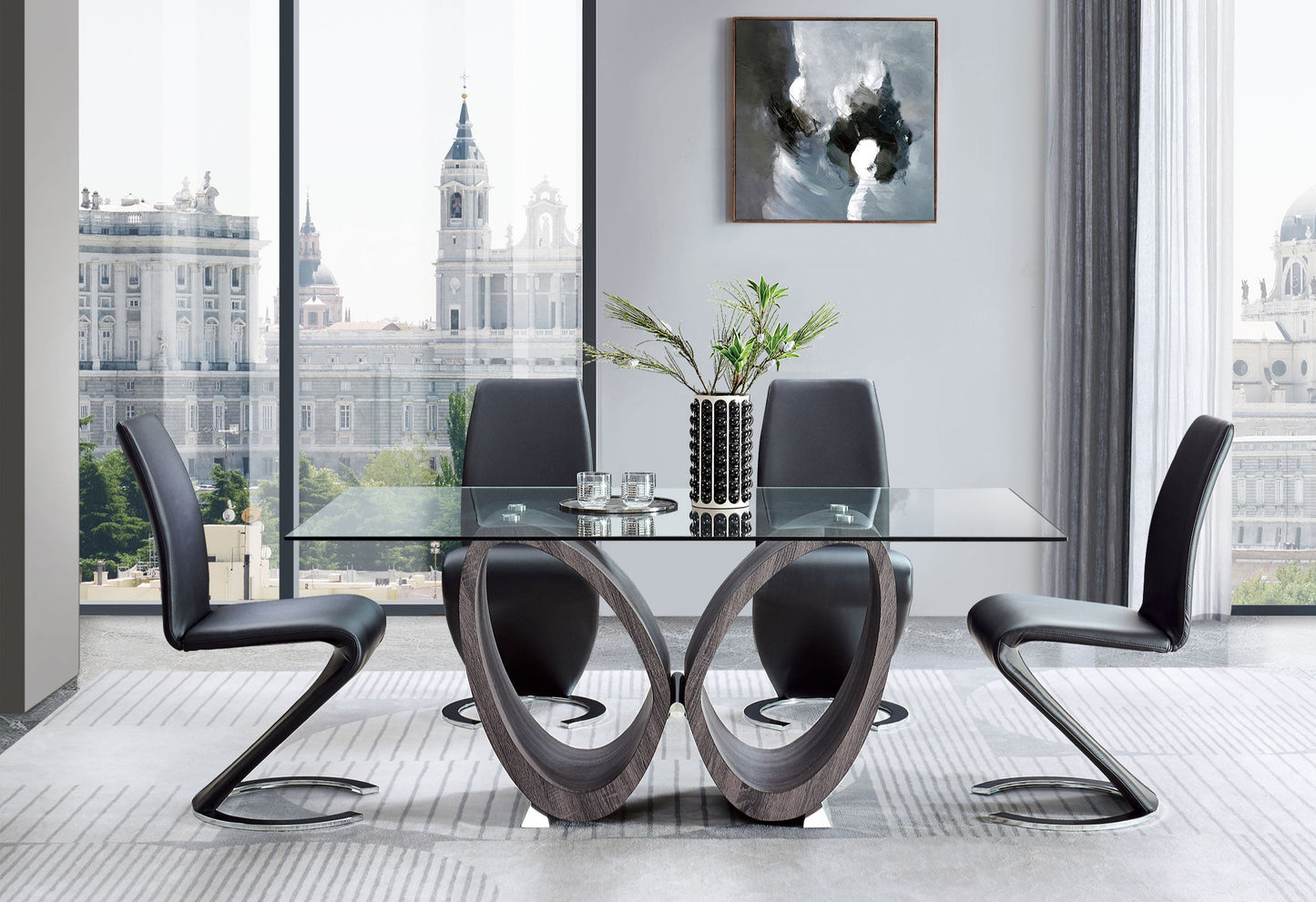 D80012DT + D9002DC Dining Set (5pcs)