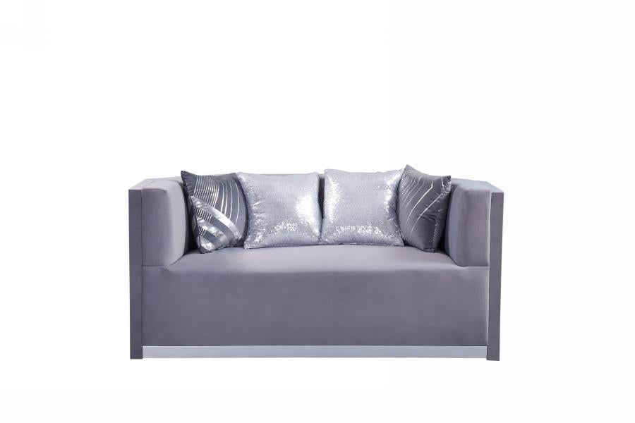 L611 - Noah Grey 2 PC ( Sofa & Loveseat )