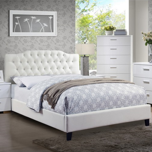 F9350 Bed Frame White CREAM