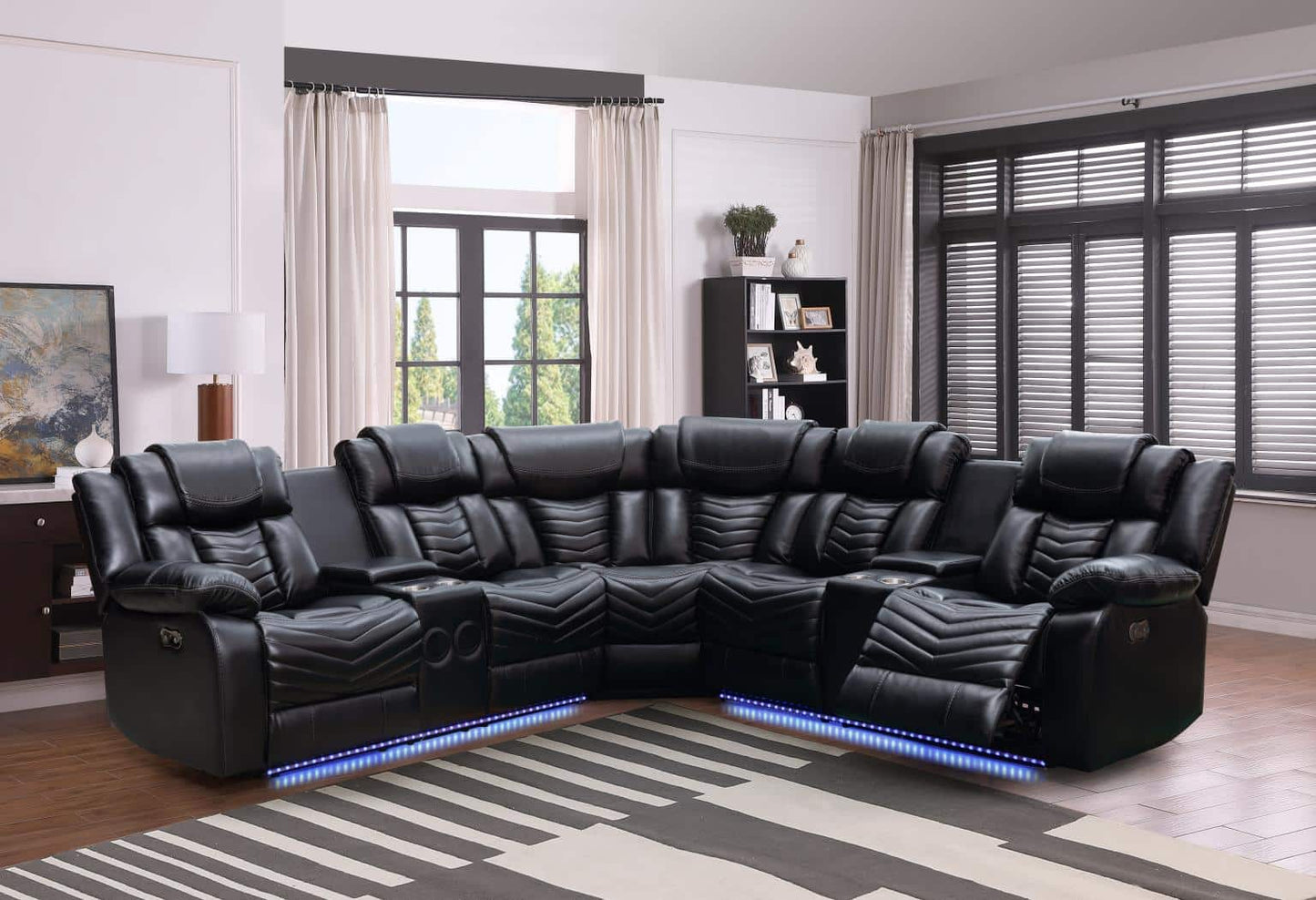 6850 Recliners, Sectional GREY OR BLACK