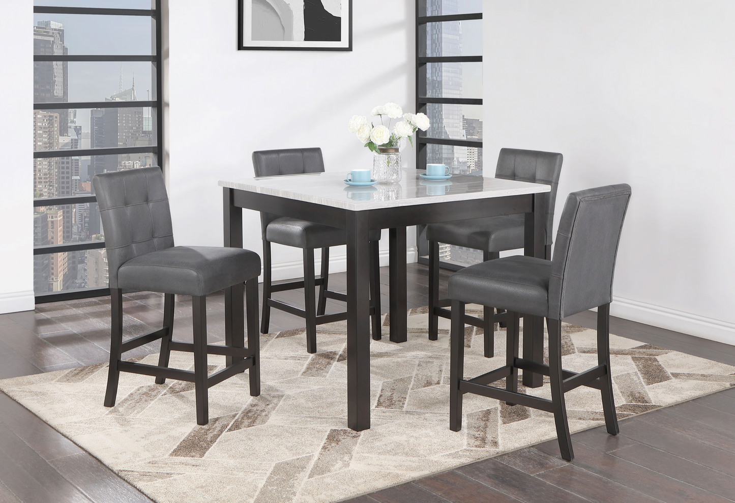 D4052 Bar Table and 4 Bar Stools
