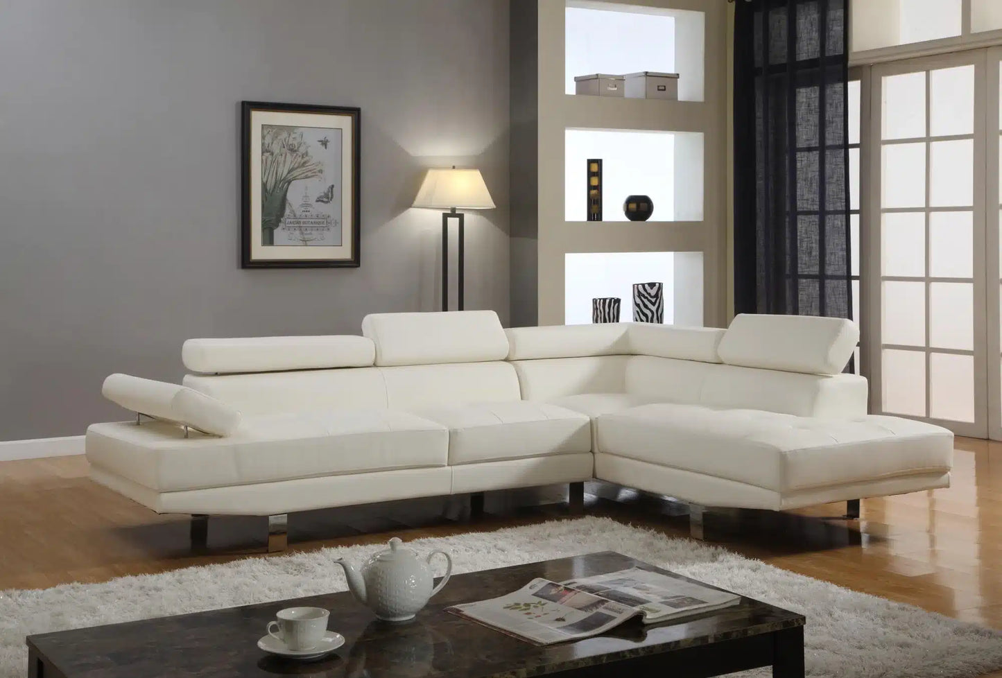 U7102 SECTIONAL GREY or WHITE