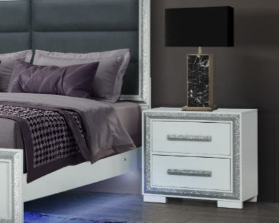 Andros Silver Nightstand