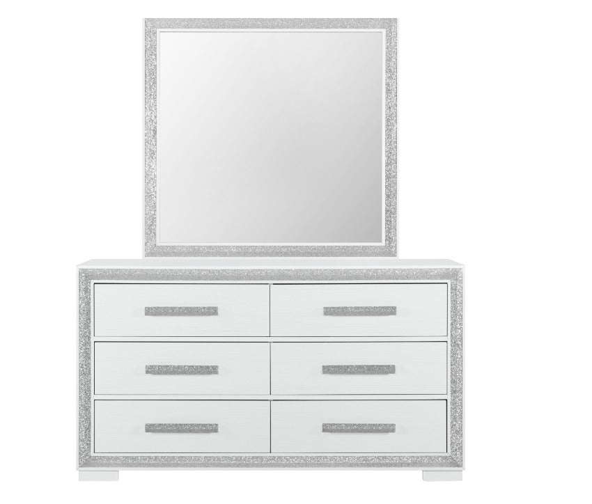 Andros Silver Queen 4 PC Bedroom Set