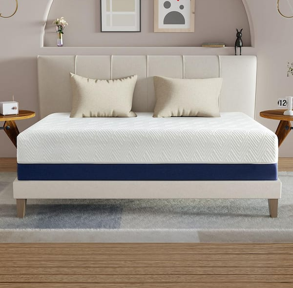 12 in. Memory Gel Foam Mattress Medium Edge Support Pressure Relief for a Good Night's Sleep Boxed Set