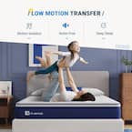 Queen Medium Firm Hybrid  12 in. Mattresses, Motion Isolation and Breathable