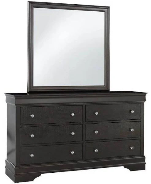 Pompei Gray 4 PC Bedroom Set (mattress not included)