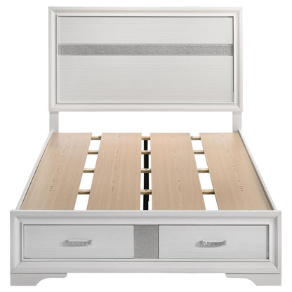 Miranda 51-inch Wood Full Storage Panel Bed White or black