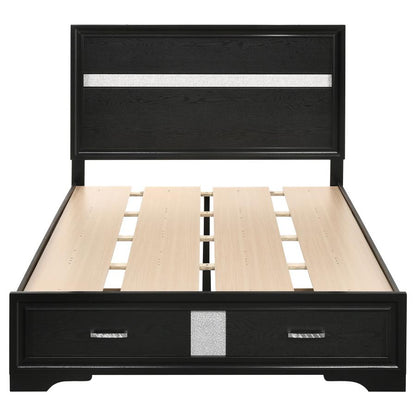Miranda 51-inch Wood Full Storage Panel Bed White or black