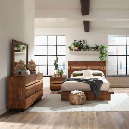 Winslow 4-piece  Bedroom Set Smokey Walnut (mattress not included)