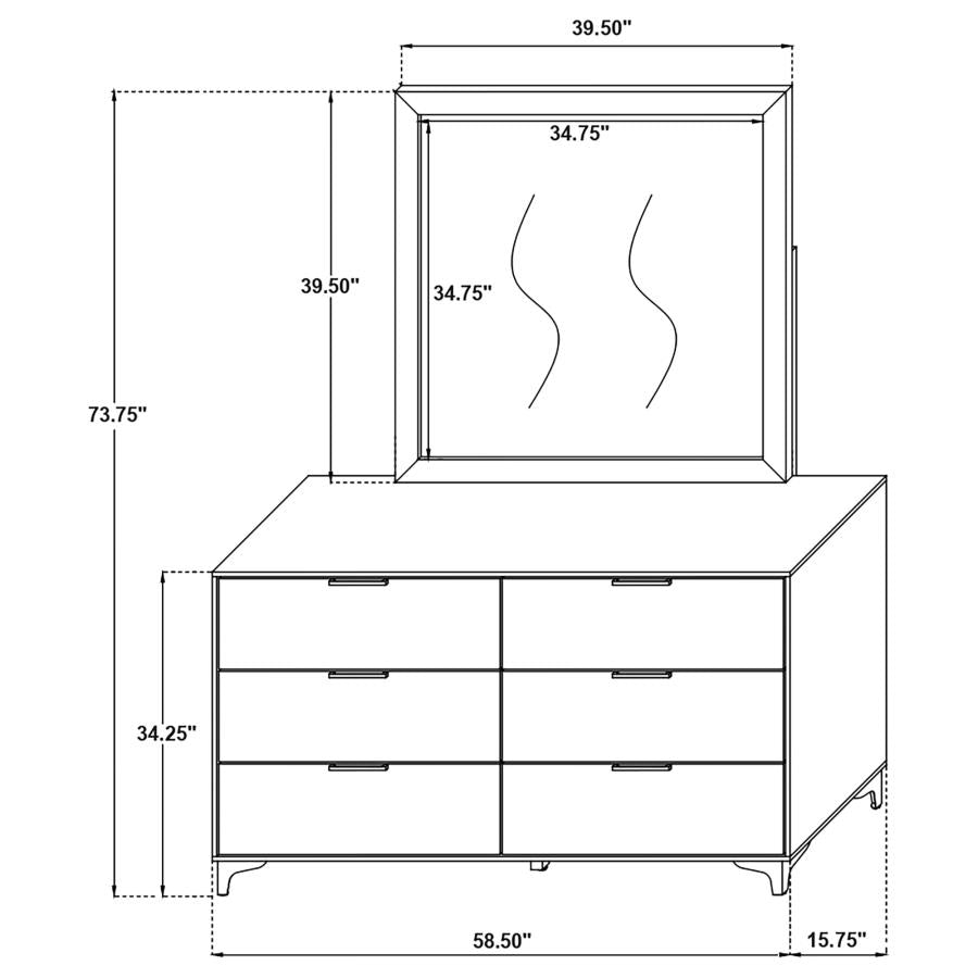 Kendall 4-piece Bedroom Set Black	( mattress not included)