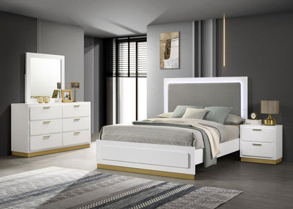 Caraway 4-piece  Bedroom Set White( mattress not included)