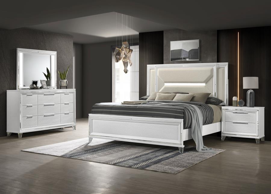 Marmore 4-piece  Bedroom Set White