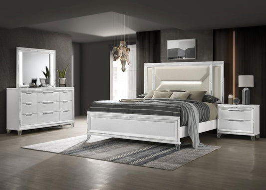 Marmore 4-piece  Bedroom Set White