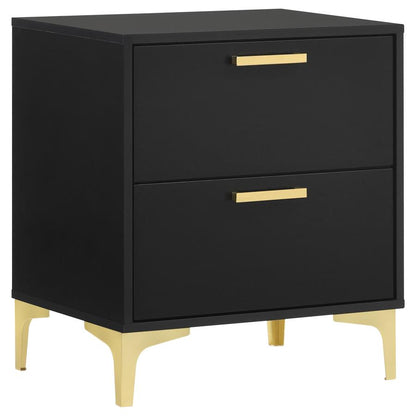 Kendall 4-piece Bedroom Set Black	( mattress not included)