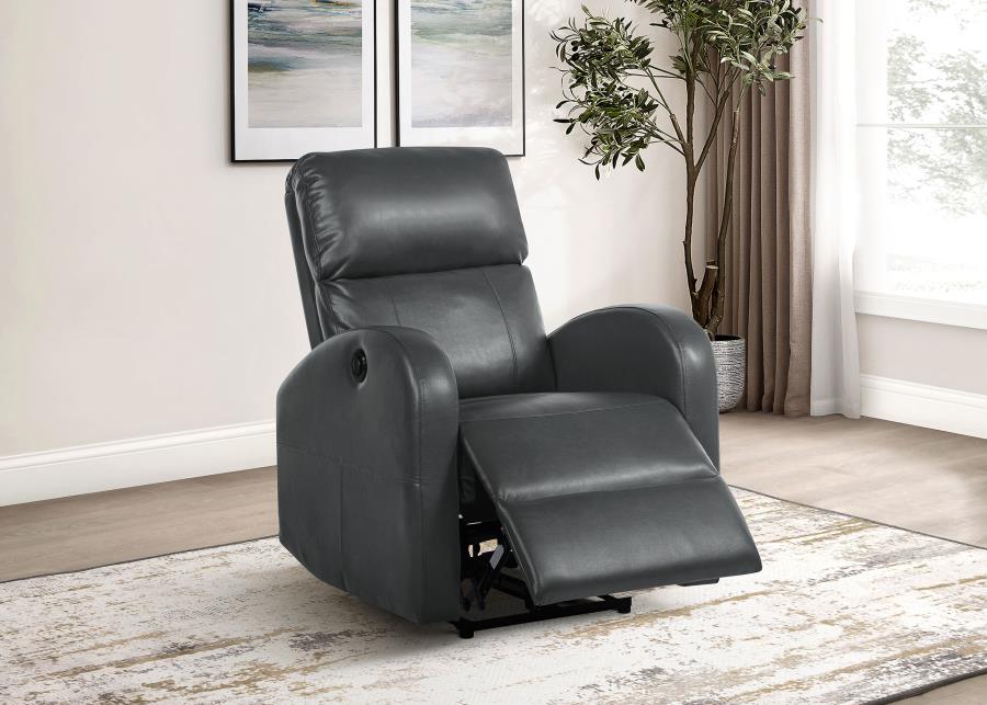 Grant Upholstered Power Recliner Chair Brown or grey