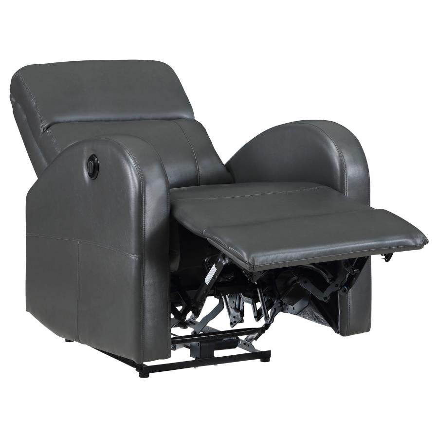 Grant Upholstered Power Recliner Chair Brown or grey
