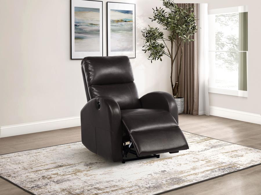 Grant Upholstered Power Recliner Chair Brown or grey