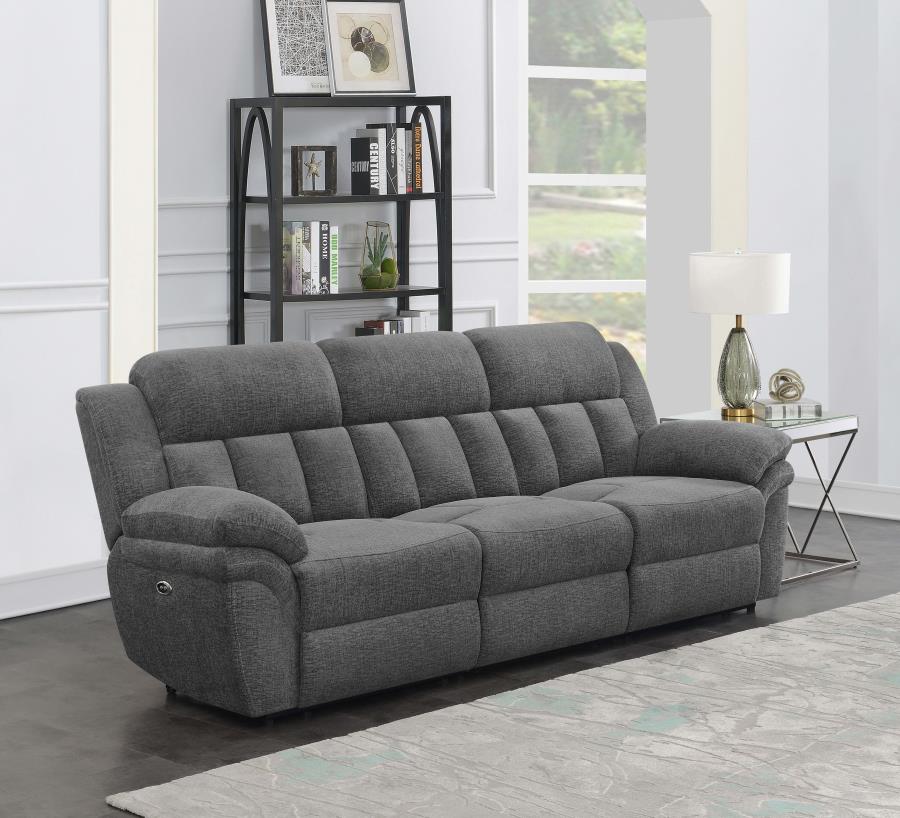 Bahrain Upholstered Power Charcoal- 3pcs