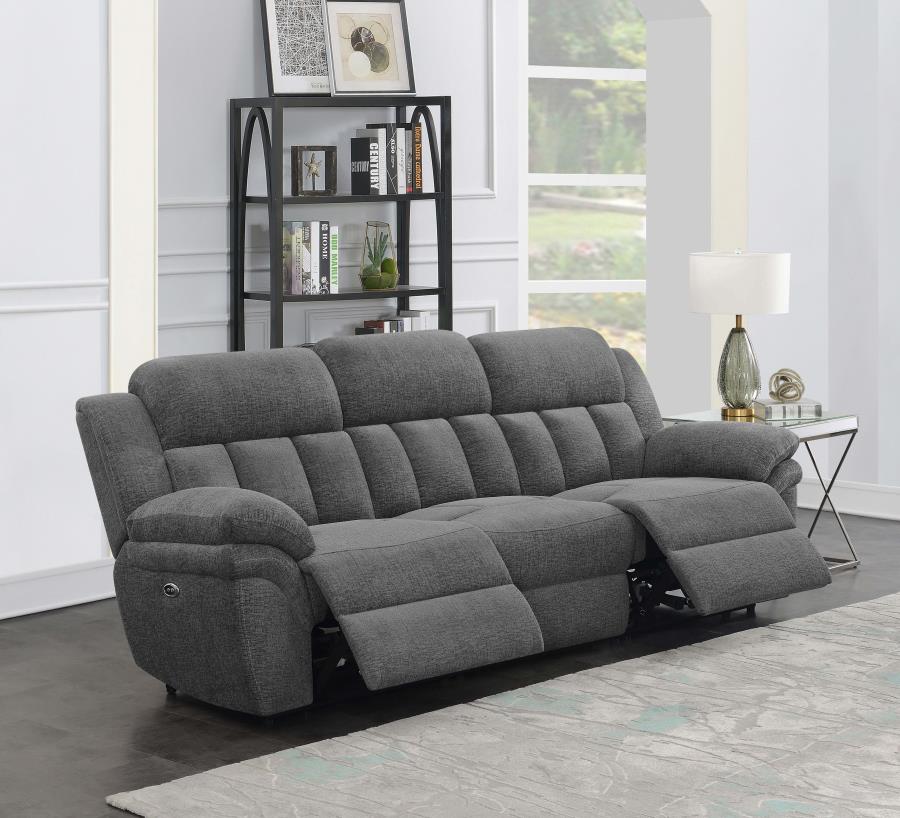 Bahrain Upholstered Power Charcoal- 3pcs