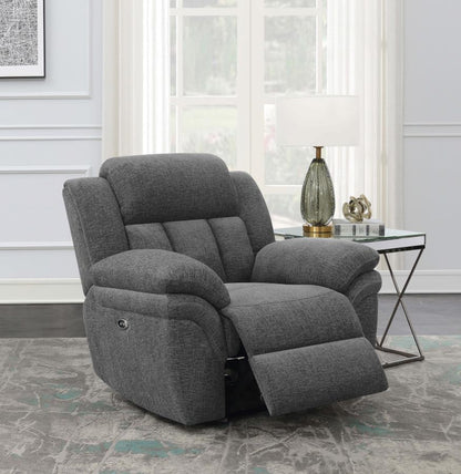Bahrain Upholstered Power Charcoal- 3pcs