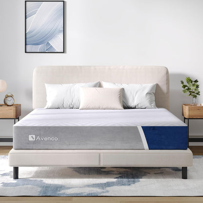 Avenco Size Mattress, 12 inch  Mattress with Gel Memory Foam, Medium Firm, Mattress in a Box, Pressure Relief & Motion Isolation,