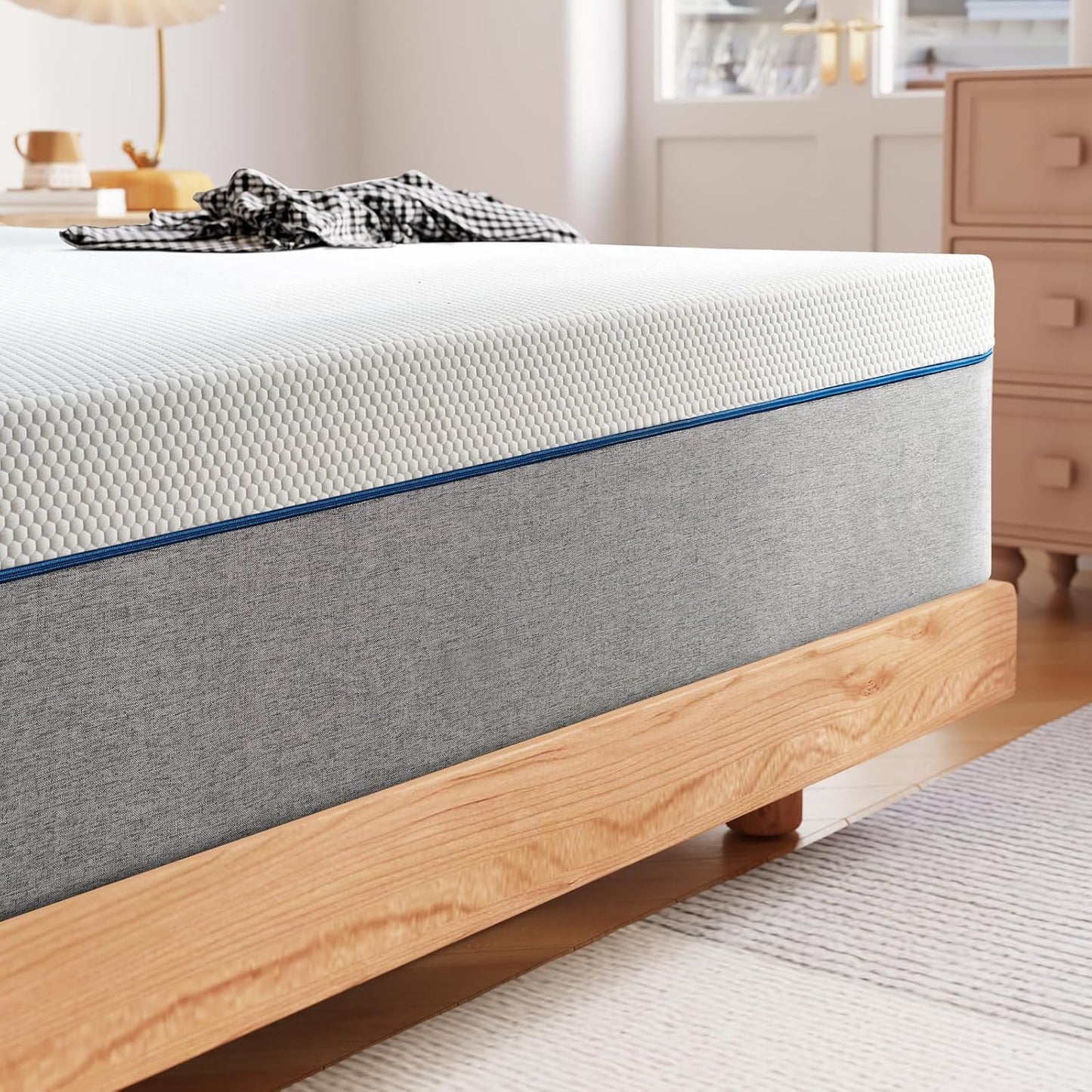 12 in. Size Medium Firm Memory Foam Mattress, Cooling, Support and Free Fiberglass