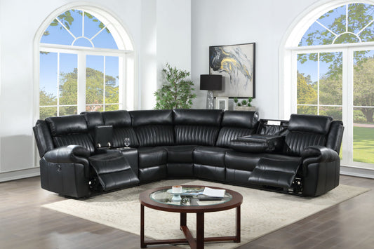 8970 BLACK  Recliners, Sectional