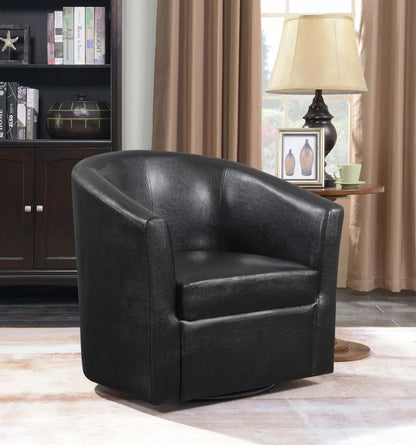 Turner Upholstered Barrel Back Swivel Chair