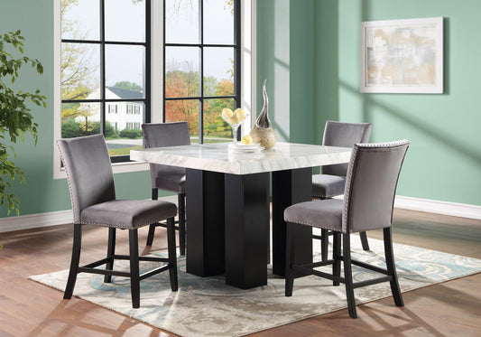 2163 Grey Dining Set 5PC