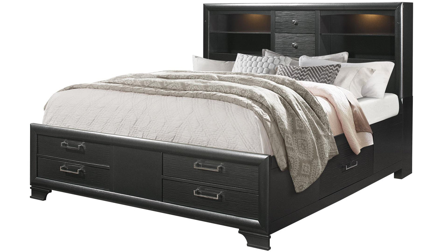 Jordyn Gray  4 PC Bedroom Set (mattress not included)