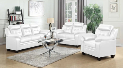 L413 BLACK 2pc SET (white, black, gray ) Sofa - Loveseat