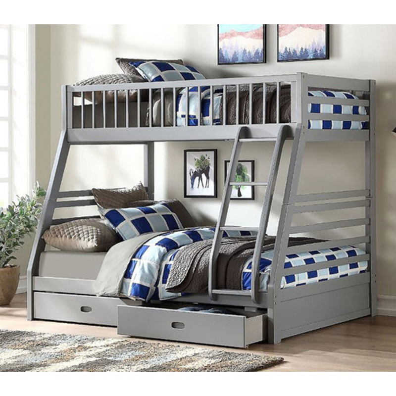 M7588-ESP    NOAH- ESPRESSO Twin/Full Bunk Bed w/ Drawers  -(mattress not included)