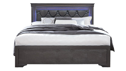 Pompei Gray 4 PC Bedroom Set (mattress not included)
