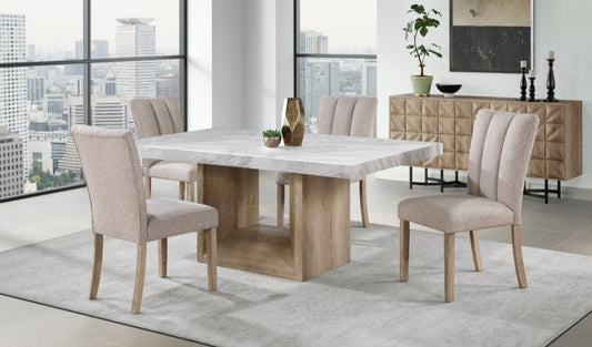 D02 DT Natural + D8683 DC Dining Set (5pcs)