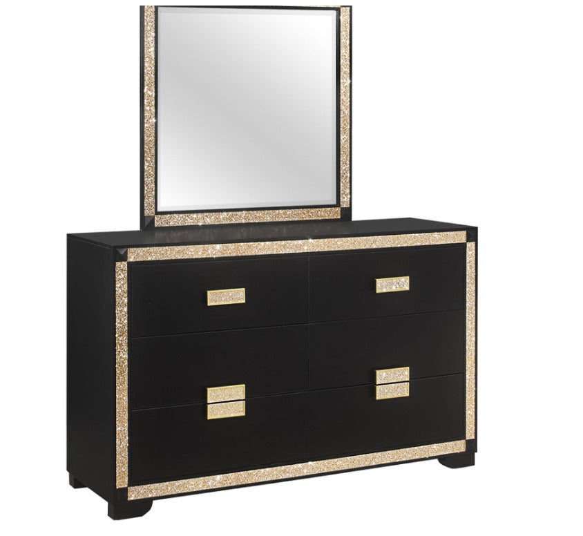 Blake Black 4 PC Bedroom Set (mattress not included)