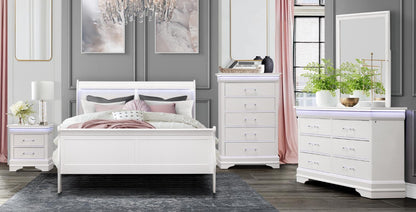 Charlie Only  Bed frame White or Blue (mattress not included)