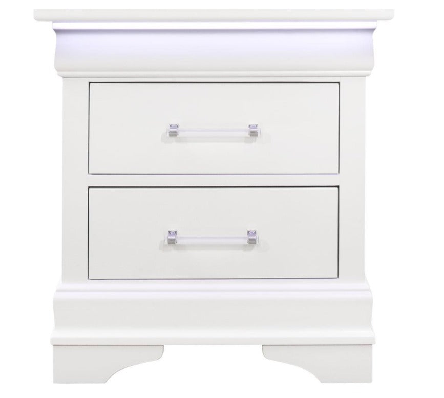 Charlie 4 PC Bedroom Set White or Blue (mattress and Chest not included)