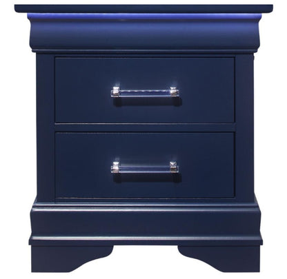 Charlie 4 PC Bedroom Set White or Blue (mattress and Chest not included)