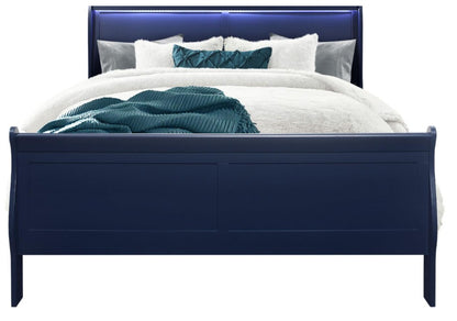 Charlie 4 PC Bedroom Set White or Blue (mattress and Chest not included)