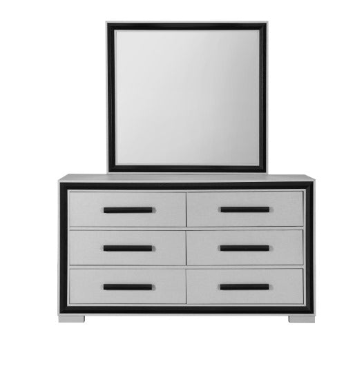 Amelia Gray Black or Brown  4 PC Bedroom Set ( chest and mattress not included)