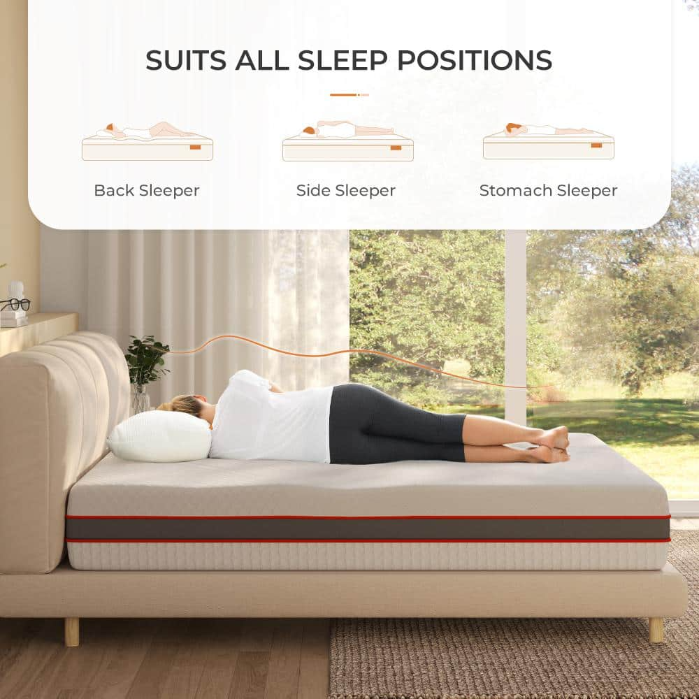 Medium Firm Memory Foam 12 in. Mattress, Double-sided Mattress